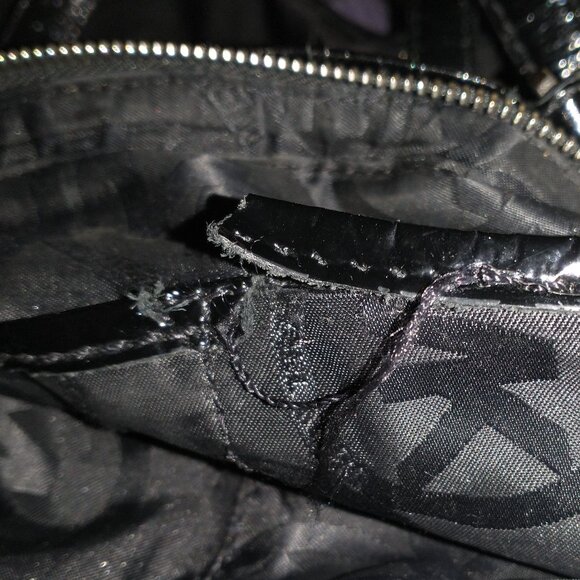 VINTAGE!! MICHAEL KORS BLACK GANSEVOORT HANDBAG / PURSE / TOTE 2009 COLLECTION - Picture 11 of 12